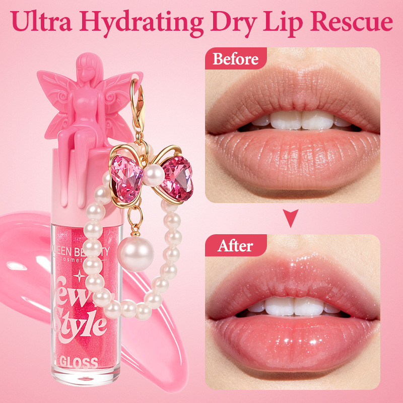 Explosiones transfronterizas de brillo perla esmalte labial decolorante miel de agua humectante labial líquido lápiz labial diseño libre