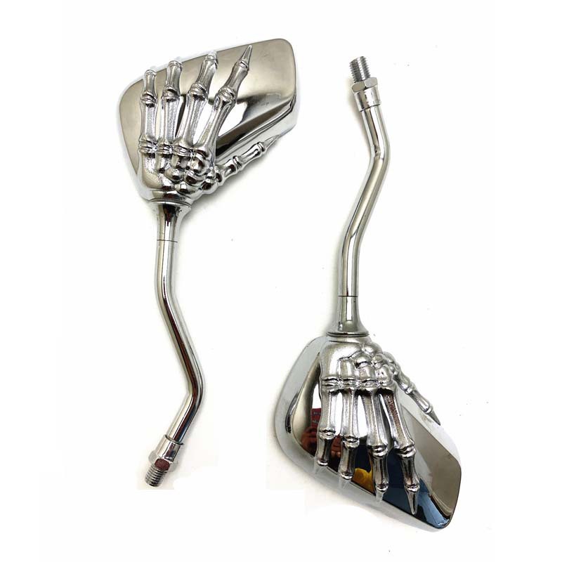 Suitable for motorcycle modified skull hand mirror ghost hand mirror ghost claw mirror plane mirror electric car to car mirror