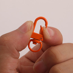 Colorful dog buckle alloy key chain shrimp buckle small door buckle 8-character buckle metal buckle pendant buckle key chain source factory