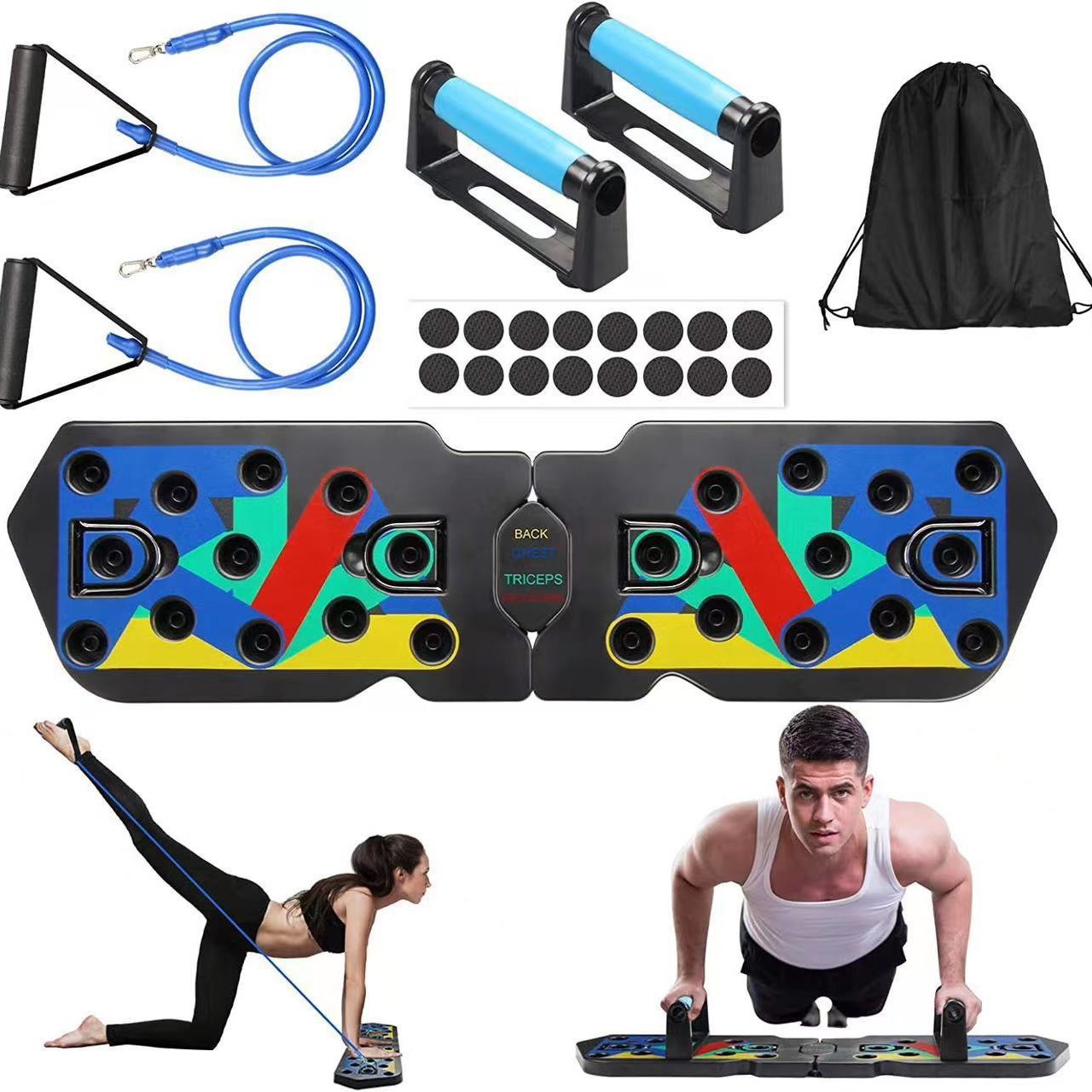 Home Fitness Push-Up Stand Set Abdominal Muscle Chest Muscle Exercise Fitness Equipment Factory Wholesale