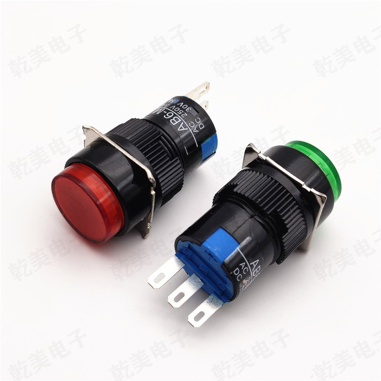 16mm push button switch AB6-M LA16Y-11 self-locking button round button self-recovery button no light 16mm push button switch AB6-M LA16Y-11 self-locking button round button self-recovery button no light