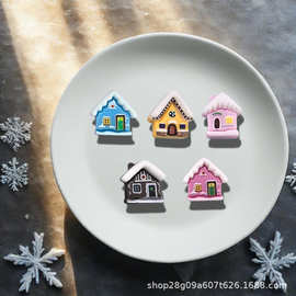 卡通小号下雪房子手工diy树脂配件饰品发卡发圈儿童玩具配饰材料