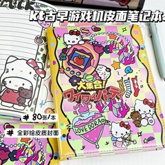 Hellokitty游戏机皮面笔记本可爱彩绘内页记事本高颜值学生手账本