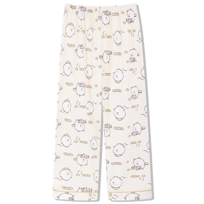 순면 자기 비조 곰 바지