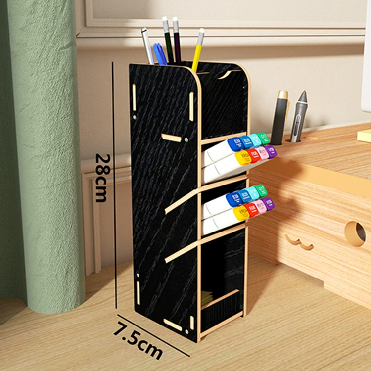 Pens holder, stationery, storage box, wooden storage system for documents