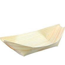 一次性纸船盒木皮船日式小船水信玄饼船寿司盒木舟船形点心打包盒