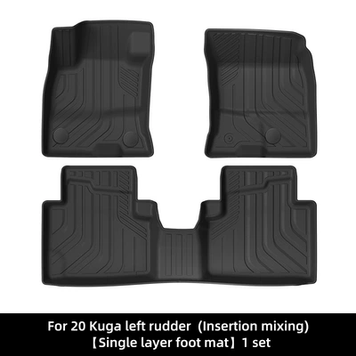 Suitable for 20 Ford Kuga European Left-Hand Drive Hybrid Car Floor Mats Tpe Fully Environmentally Friendly Trunk Mats (Modelə uyğun ayaqaltı) - 20-models-of-kuga-european-left-hand-drive-hybrid-single-layer-floor-mats