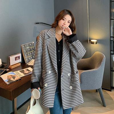 Real shot houndstooth Small suit coat 2021 Spring and autumn season new pattern Korean Edition temperament man 's suit
