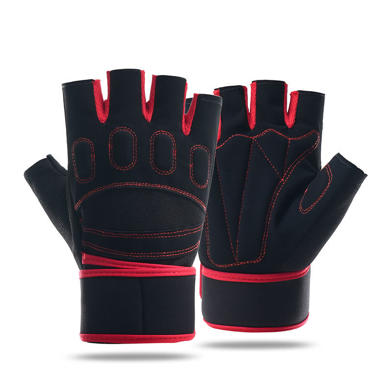 Guantes deportivos de acondicionamiento físico respirables medio dedo protector哑铃 ejercicio de levantamiento de pesas al aire libre ciclismo montañismo actualización antideslizante y resistente al desgaste image 7