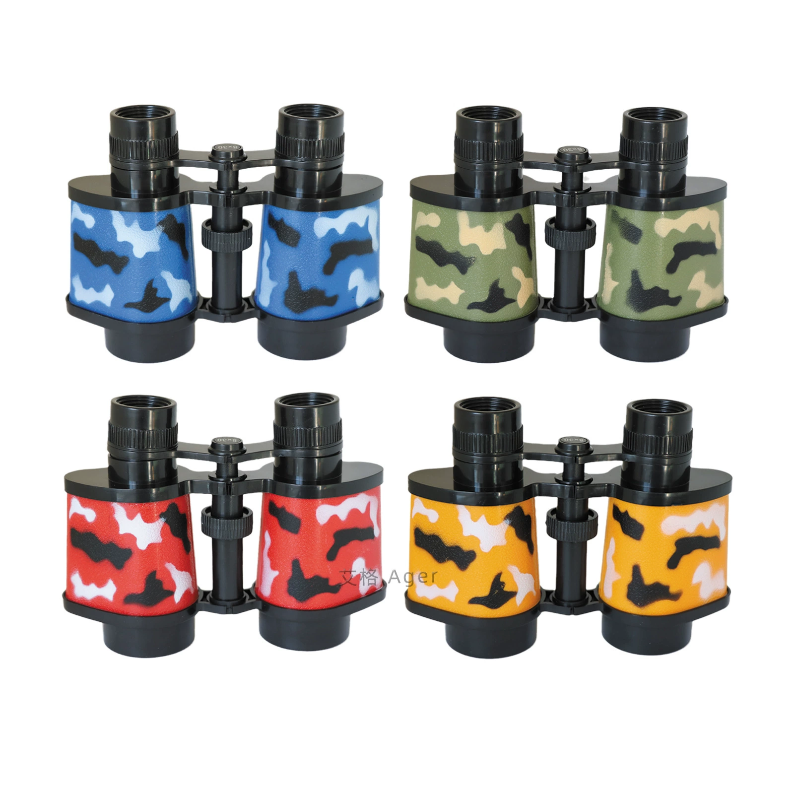 В наличии поставки Детский бинокль 8 × 30 завод прямой зум новый камуфляж телескоп