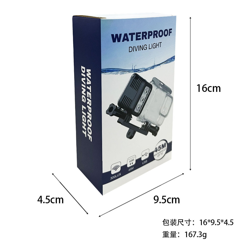 Aplicable a gopro11 buceo llenar luz deportes accesorios de la Cámara impermeable buceo fotografía luz LED luz fuerte luz de relleno