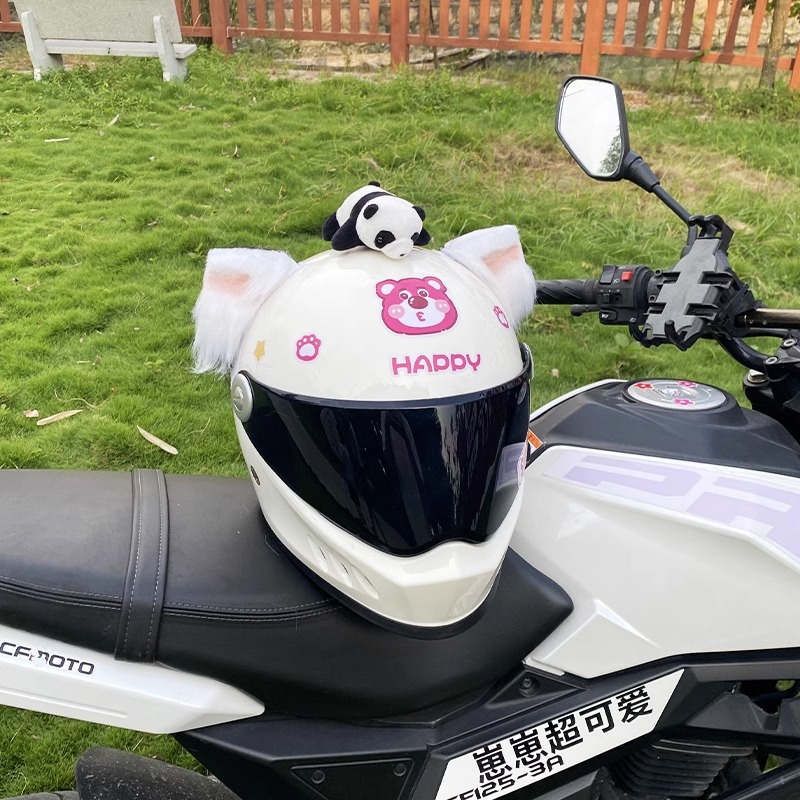 Cool Creative Helmet Decoration Handmade Animal Ears Accessories
