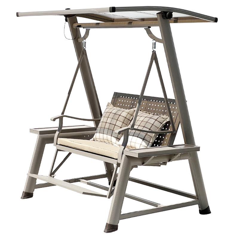 Silla colgante para exteriores, silla colgante para patio, silla colgante tipo cesta para balcón, silla colgante de metal moderna de aleación de aluminio para interiores.