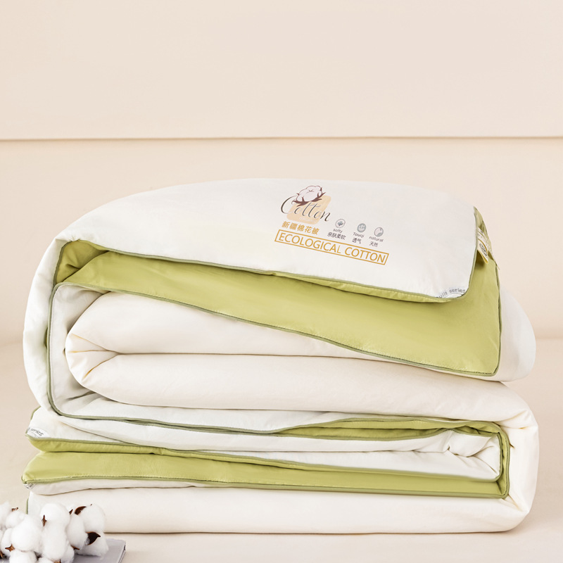 면이불-싱글이불-오프화이트+밀크그린