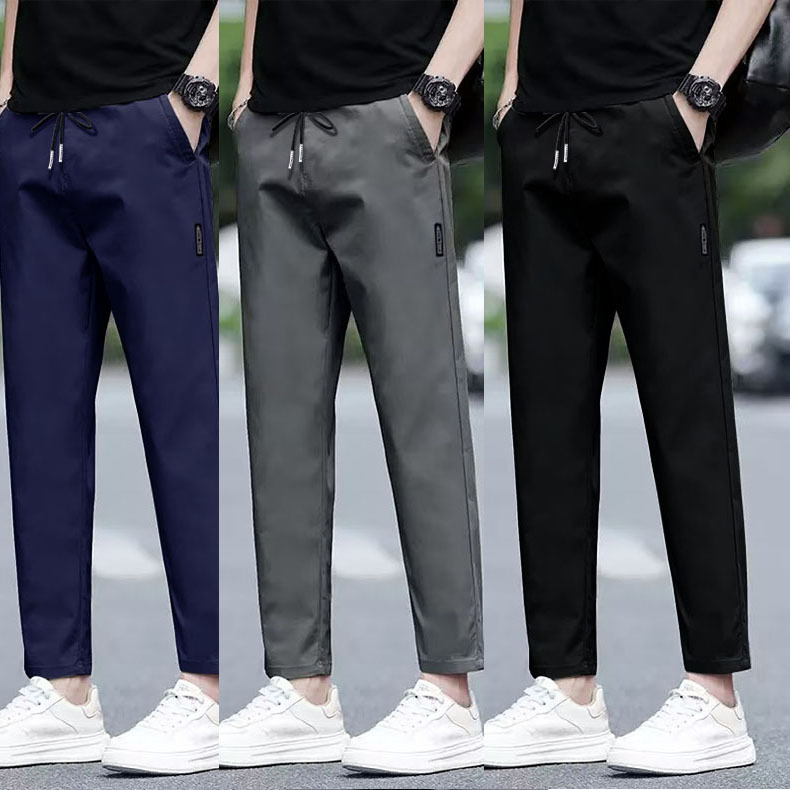 2025男士休闲裤秋冬季加绒裤直筒宽松长裤外穿秋裤中青年运动裤