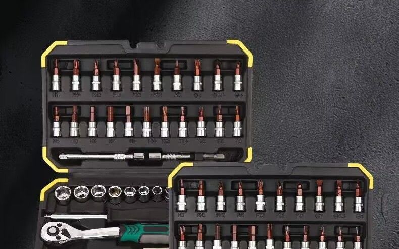 Multifunctional 53-piece automotive and motorcycle repair tool set, 46-piece household repair wrench set, highly recommended