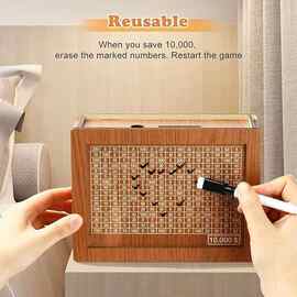 1套 颜色：图片色 材质：木 Money Box with Counter家居摆件美元