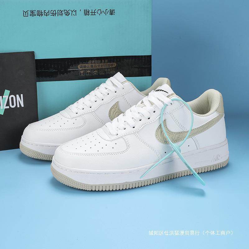 春の新作白靴エアフォースワン紳士靴af1m白赤ロートップスニーカーダンクローブヘッドaj1婦人靴|undefined