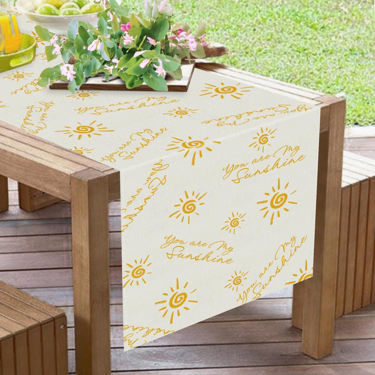 90g Weight Tablecloths Home Textiles & Decor Type Linen Material Letter, Fruit, Flower Pattern Simple Style Style Simple Style Letter Fruit Flower Linen Tablecloths 35