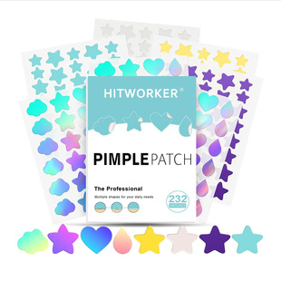Cross-Border Exclusive Supply of Popular Colorful Cloud Acne Patches, Invisible Blemish Acne Patches, Gentle Covering of Acne and Acne Marks