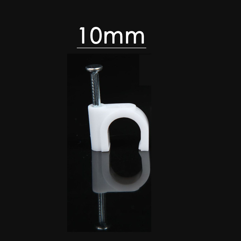 批发网线固定线卡 电线整理线卡 钢钉线卡方形10mm