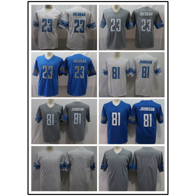 Форма для американского футбола Lions Lions 9 # стордфилд16 # 20 # 23 # 81 #   Легендарная форма второго поколения