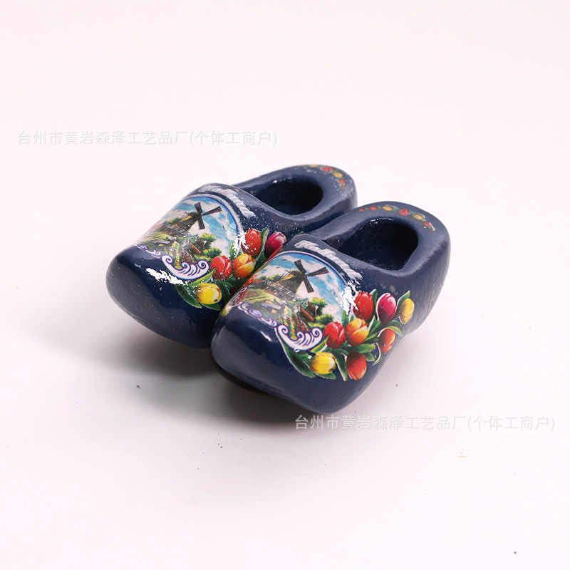 木质冰箱贴成双木鞋磁贴荷兰木屐玩具礼品荷兰特色旅游文创纪念品|undefined