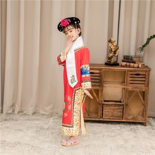 云川之舞有一个姑娘演出服幼儿园还珠满族古装女童格格服中国风