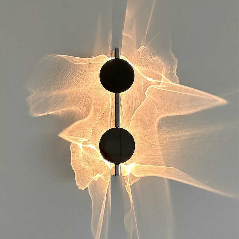 Designer's Creative Ripple Light and Shadow Wall Lamp, Minimalist Style with Water Ripple Effect, Rotating Wall Lamp for Ambiance, Entryway and Bedside Wall Lamp Designer's Creative Ripple Light and Shadow Wall Lamp, Minimalist Style with Water Ripple Effect, Rotating Wall Lamp for Ambiance, Entryway and Bedside Wall Lamp