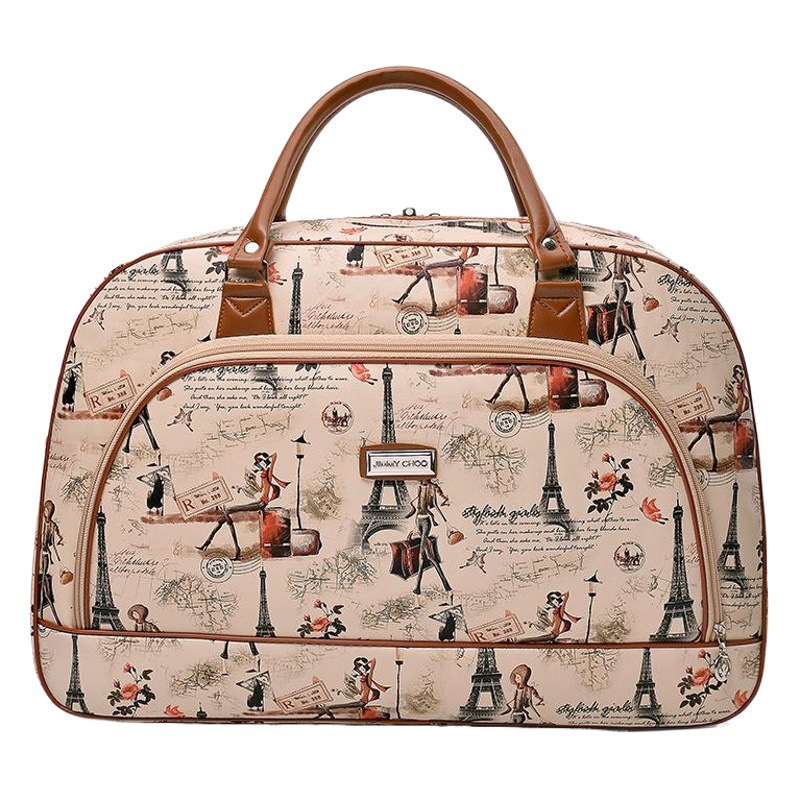 Pu Leather Satchel Travel Bag Large Capacity Travel Bag Men's and Women's Luggage Bag Short-Distance Travel Bag Large and Small Factory Direct Sales