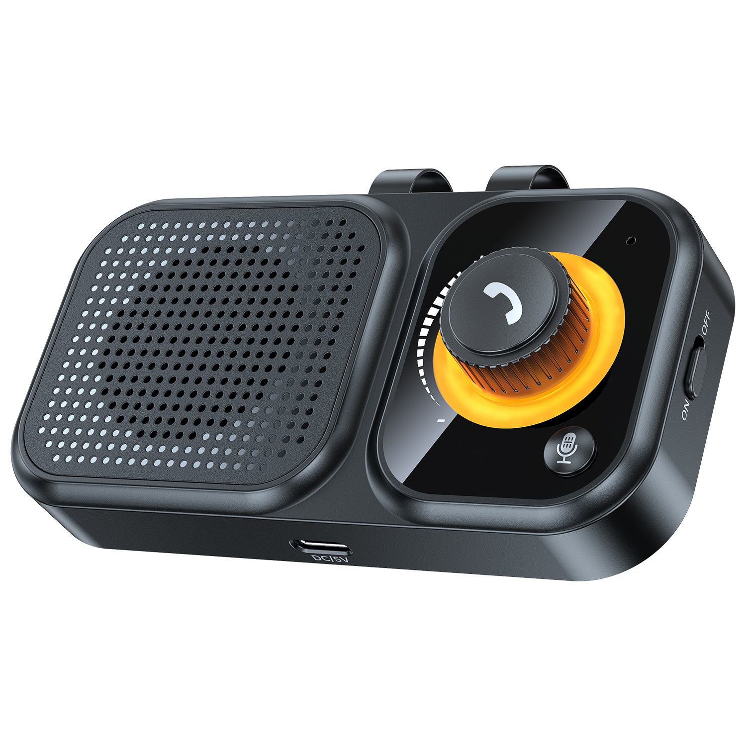 New Bt17 Sun Visor Bluetooth Car Hands-Free Call Noise Reduction Intelligent Sensor Vibration Boot Siri Voice 3W