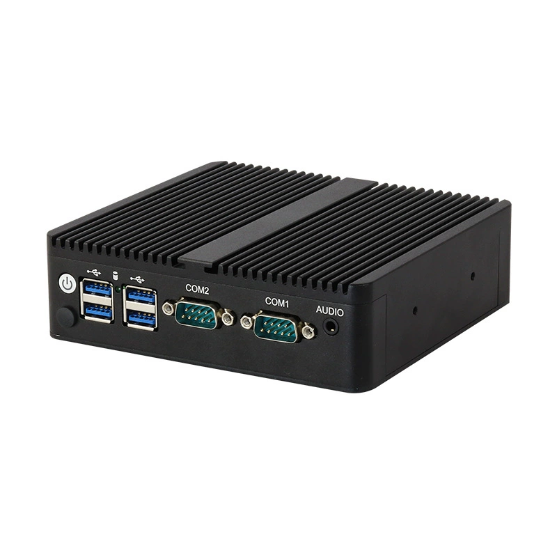 新创云 Mini Industrial Control Machine J6412 dual -net dual 485 serial micro computer J4125 industrial console
