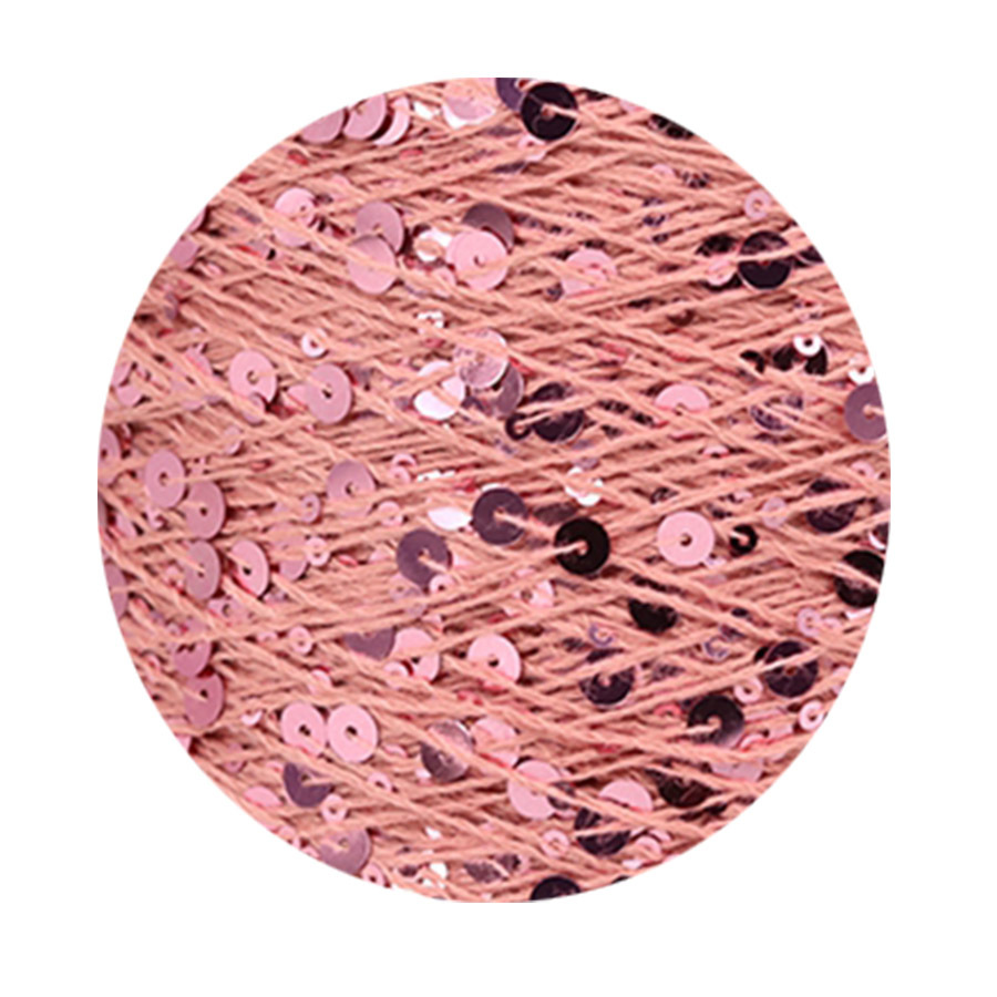 50g algodón lentejuelas hilo 3mm + 6mm peinado tamaño de lujo lentejuelas mano hilo tejer precio al por mayor