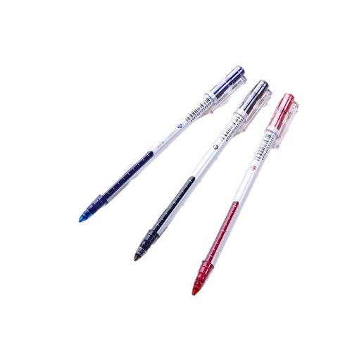 Deli A426 full needle tube neutral straight liquid ball pen 0.5mm office student high school entrance examination water pen signature black pen