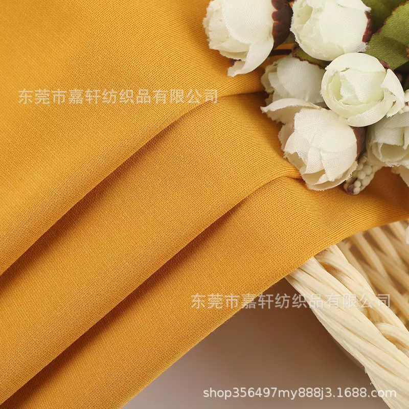 春夏60S 210g弹力天丝罗马面料 女装T恤连衣裙针织布休闲套装布料