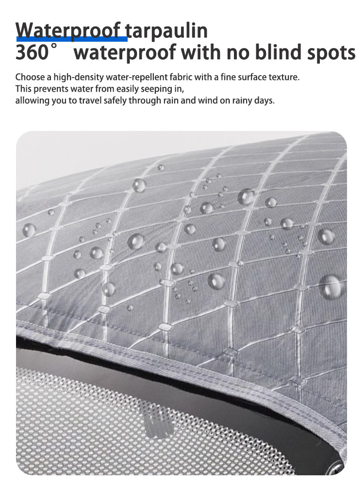 Jinpeng Su7 Tricycle-Specific Rain Curtain and Canopy, Windproof, Sunproof, and Cold-Resistant for Overseas Tricycles in Europe, America, and Southeast Asia
