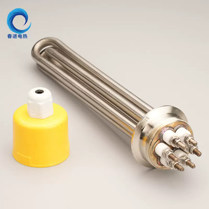 卡箍式电热管2寸快装加热管食品机械酿酒304不锈钢64mm卡盘加热棒