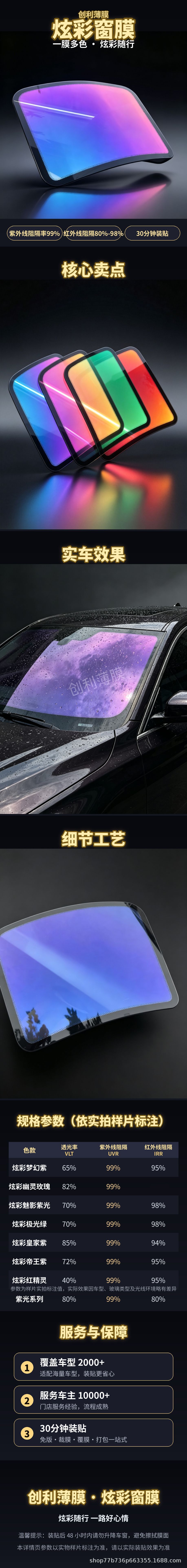Wholesale automotive solar film, colorful insulation film, high insulation explosion-proof film, glass film, car window film, direct factory sales