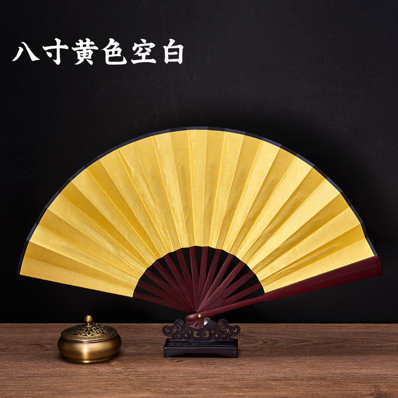 Ventilador plegable antiguo personalizado publicidad de verano ventilador masculino ventilador plegable portátil de tela de seda 8 pulgadas 10 pulgadas en stock image 41
