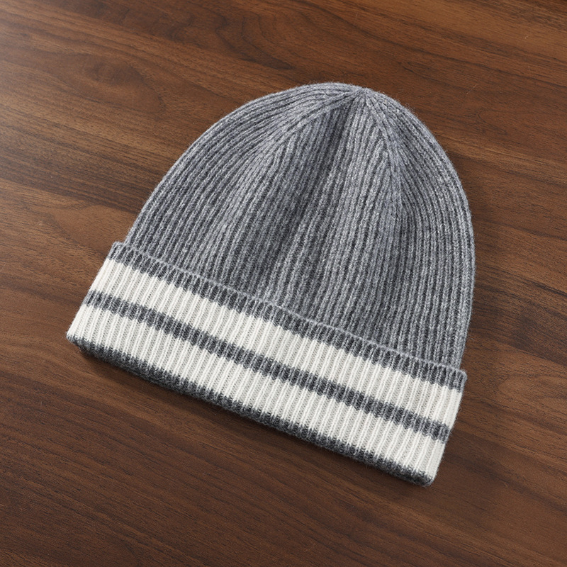 24 남성용 양모 모자 겨울 두꺼운 양모 모자 니트 모자 풀오버 바오 터우 모자 더미 모자 차가운 모자 다목적