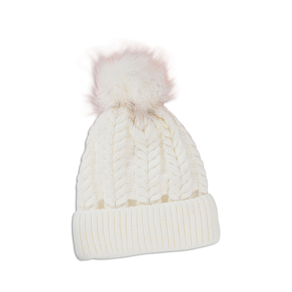 Pink Hat Korean Version Of Pure Color Wild Twist Woolen Hat Warm Fashion Hair Ball Trend Knitted Hat New display picture 11