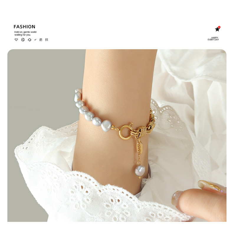 Fashion Geometric Brass Plating Bracelets 1 Piece