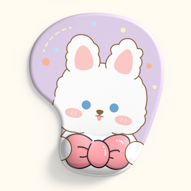 Alfombrilla de ratón almohadilla de muñeca de silicona tamaño pequeño lindo niños y niñas computadora de dibujos animados de Oficina Juego de mesa pad soporte de muñeca