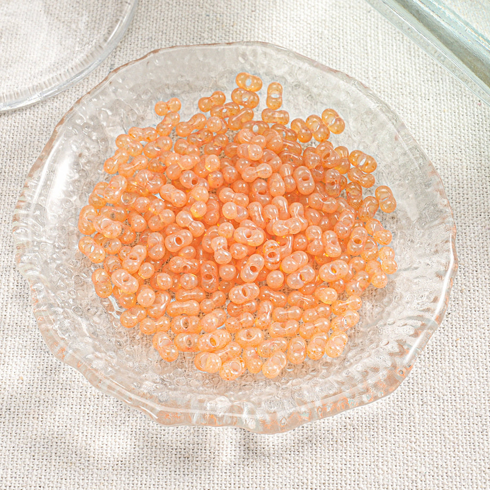 【400 piezas 2 botellas】Cuentas Xiaozi, cuentas sueltas, cuentas para pulseras, material para cuentas, cuentas espaciadoras de 3 mm, accesorios para cadena de teléfono DIY