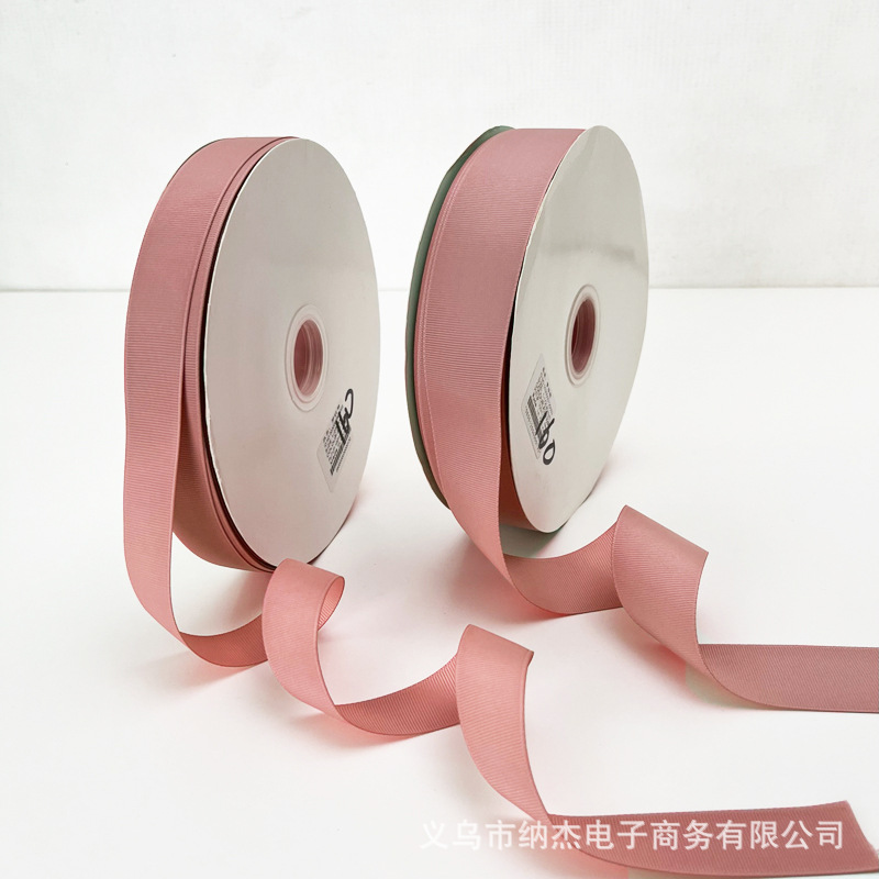 핑크 리본 2CM 롤 고급 동반 선물 상자 DIY 활 액세서리 2.5 색 리본 블라썸 리브 1CM