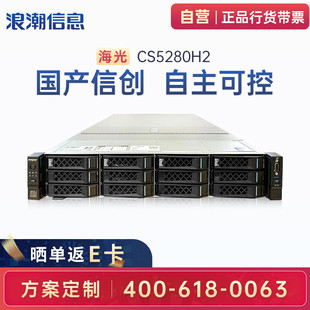 Inspur Cs5280H2 Domestic Information Innovation Self-Controlled Rack Server 2*Hai Guang C86-7375/64Gt