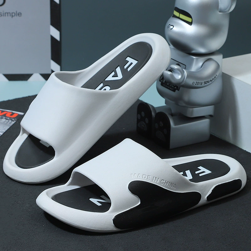 Тапочки на ощупь экскременты мужские летние на толстой подошве Домашняя и уличная одежда без запаха ножки дома оптом Нескользящие бытовые сандалии и тапочки