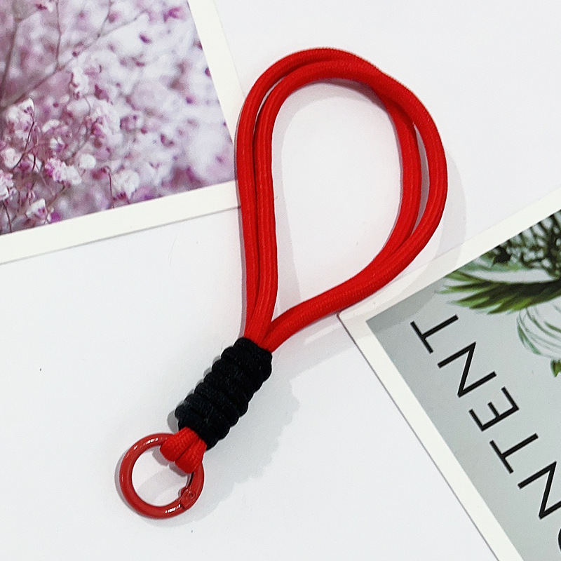 02 짧은 로프 - 검은색 매듭이 있는 빨간색 로프 [개스킷 미배송]