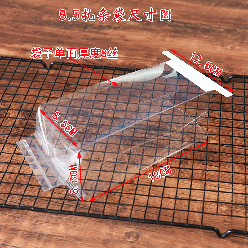 8.5 8.5X8.5X18CM bolsa de alambre transparente - 100 pcs