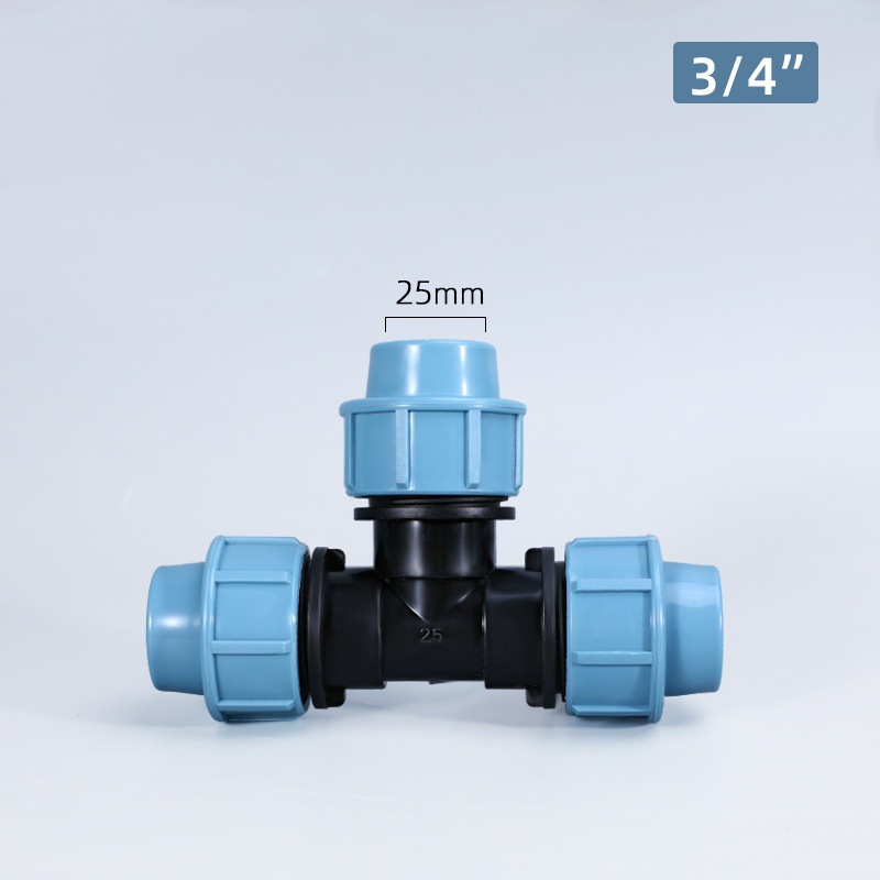 Conector de tubería de agua de plástico PE accesorios de tubería de conexión rápida PE reparación de emergencia cable interno codo PE Conexión de tarjeta rápida cable externo tee al por mayor